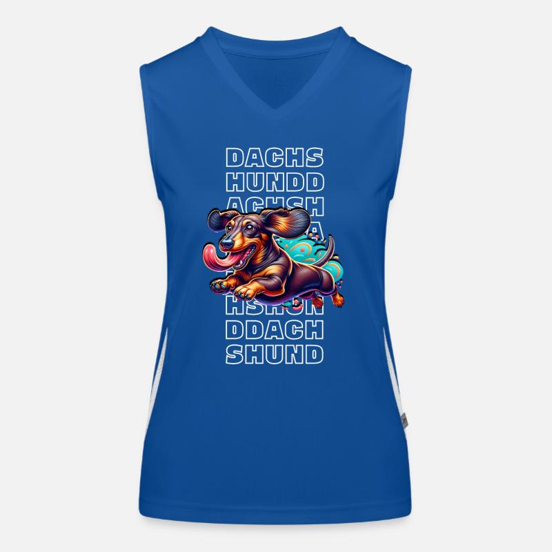 Teckel Débardeur respirant contrasté Femme