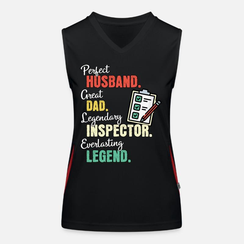 Inspector Dad Women's Functional Contrast Tank Top