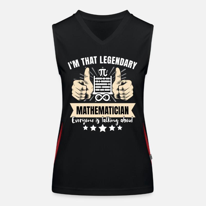 Legendary mathematician Women's Functional Contrast Tank Top
