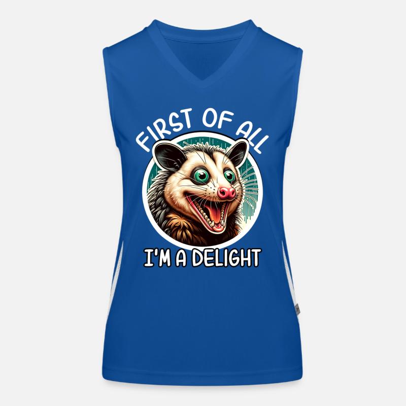 Opossum Funktionelles Kontrast-Tank Top für Frauen