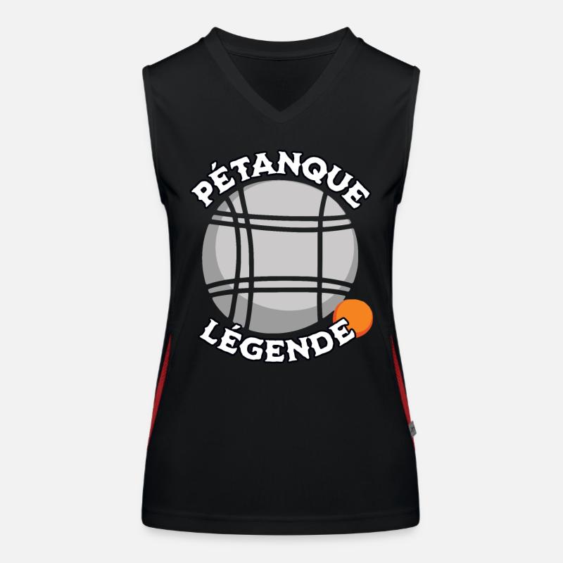 Petanque legend Women's Functional Contrast Tank Top