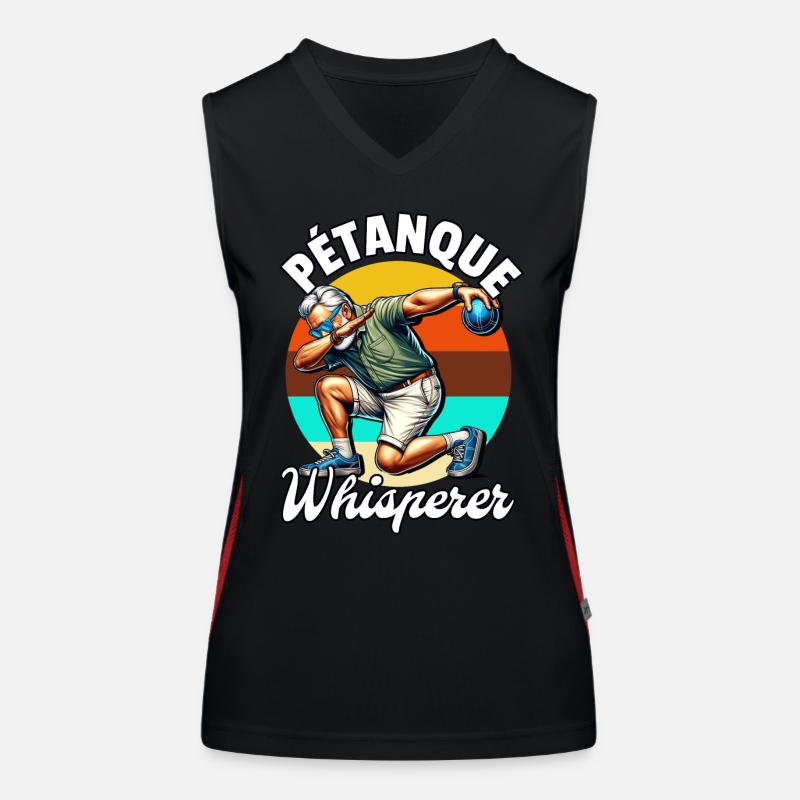 Petanque Whisperer Women's Functional Contrast Tank Top