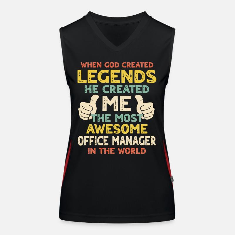 Office Manager Women's Functional Contrast Tank Top