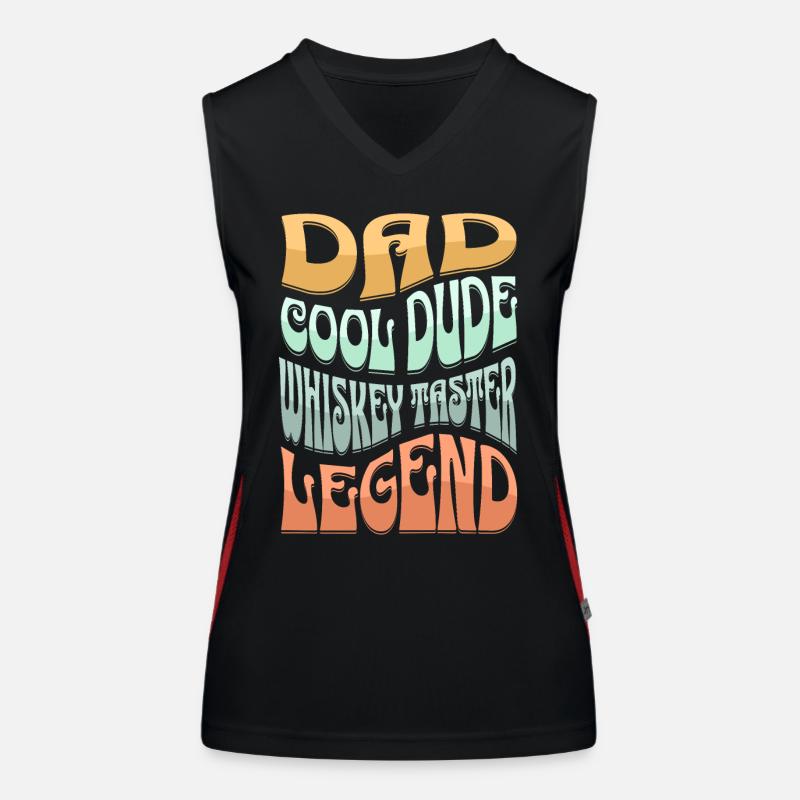 Papa Whiskey Trinker Funktionelles Kontrast-Tank Top für Frauen