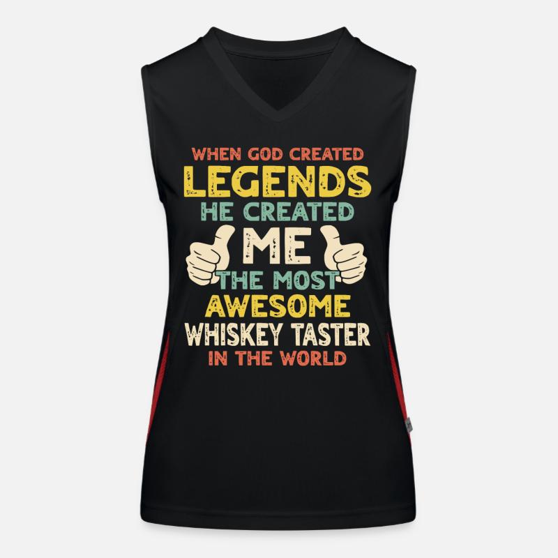 Whiskey Trinker Funktionelles Kontrast-Tank Top für Frauen