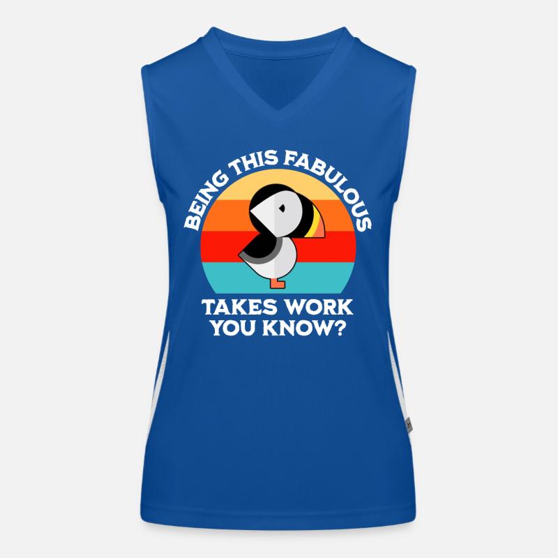 Dicton du macareux Débardeur respirant contrasté Femme