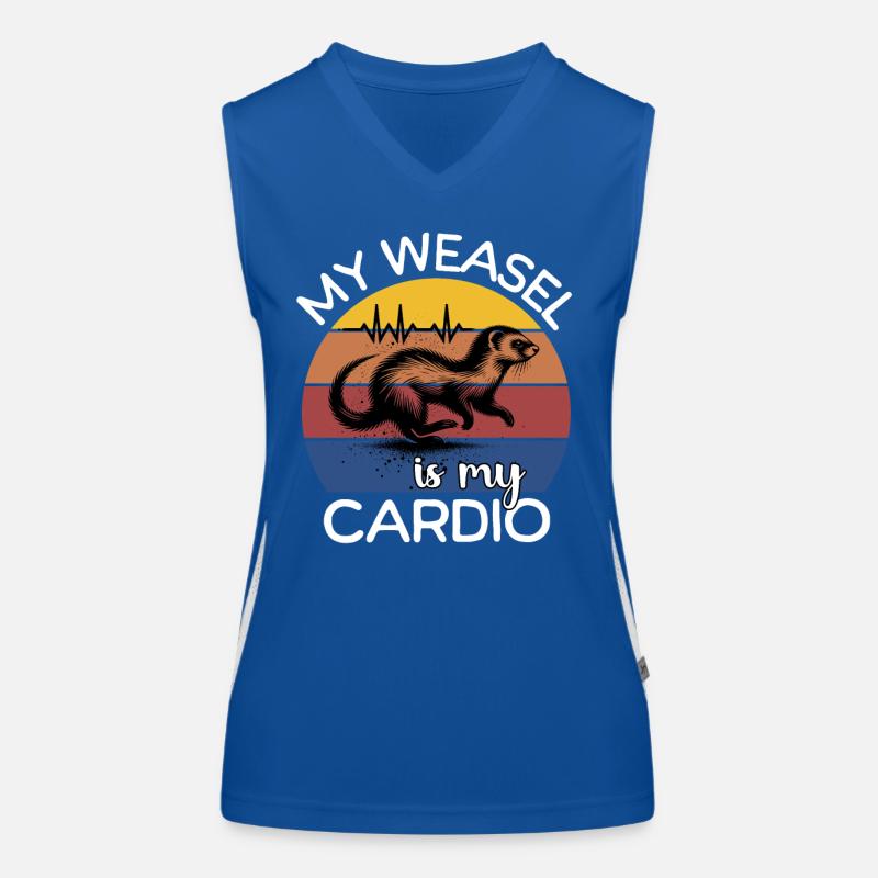 Weasel ECG Weasel Heart Line Women's Functional Contrast Tank Top