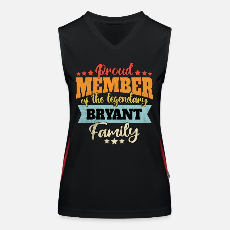 Name Bryant Funktionelles Kontrast-Tank Top für Frauen