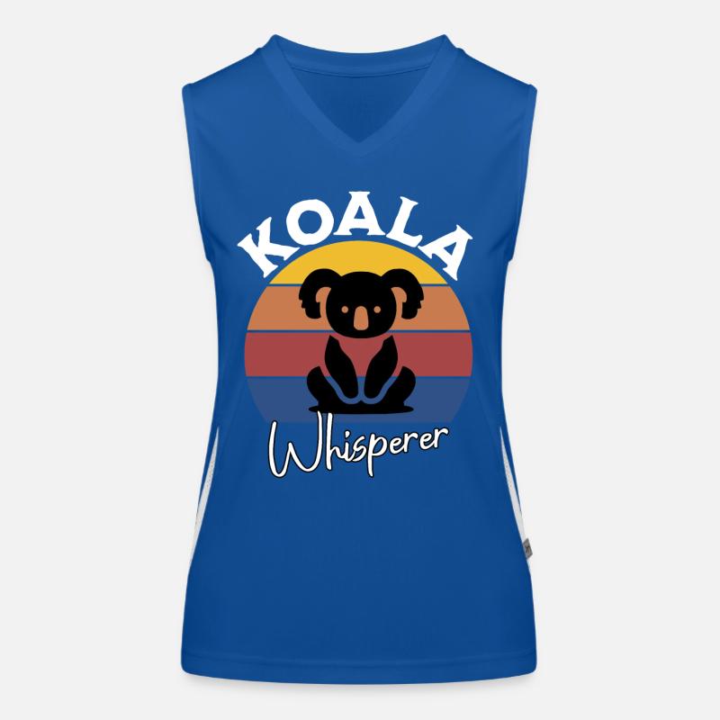 Koala Flüsterer Funktionelles Kontrast-Tank Top für Frauen