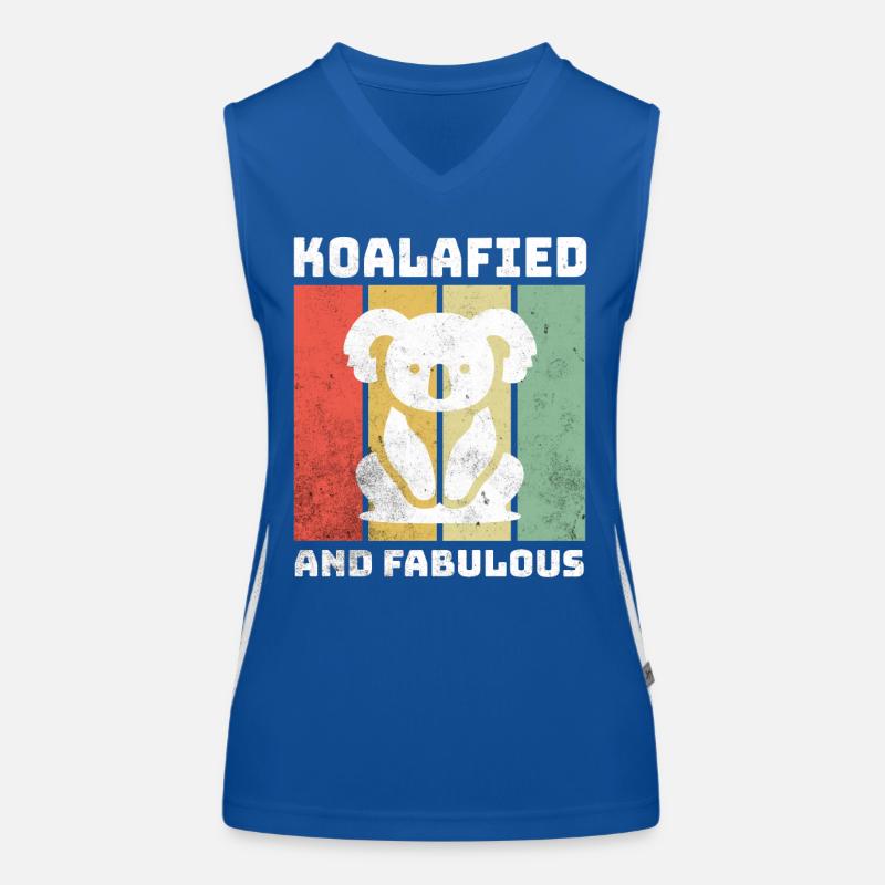 Koala Sprüche Funktionelles Kontrast-Tank Top für Frauen