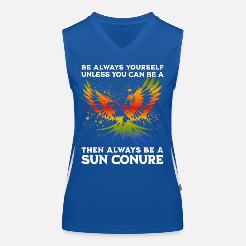 Dicton de perruche soleil Débardeur respirant contrasté Femme