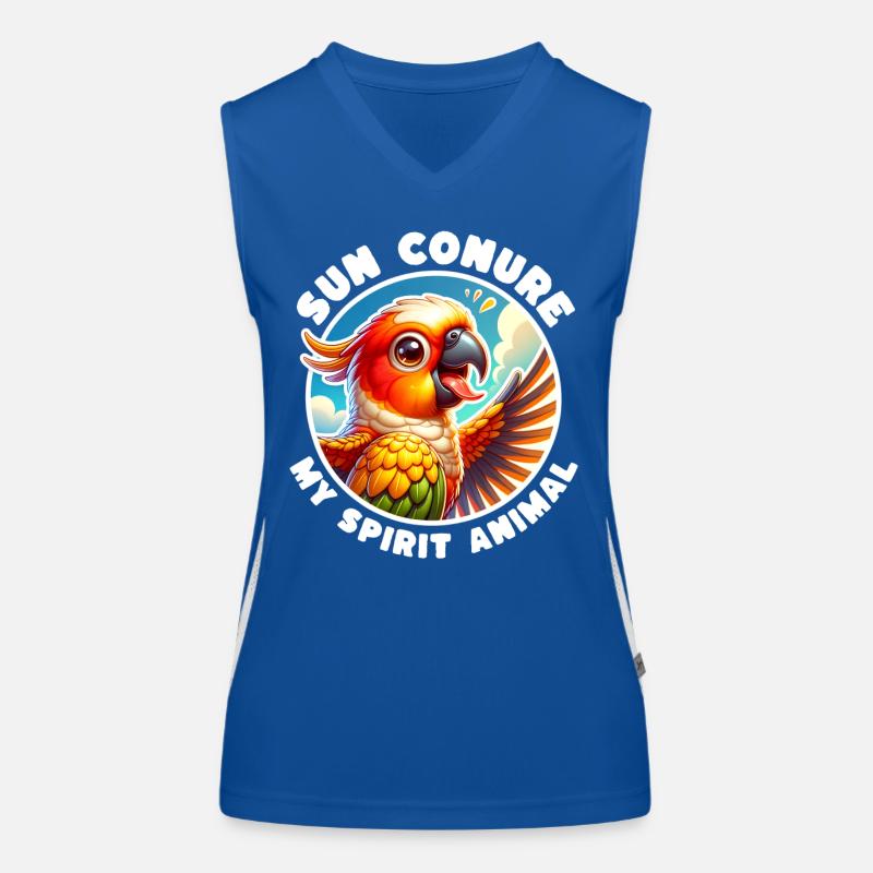 Funny Sun Parakeet Sayings Women's Functional Contrast Tank Top