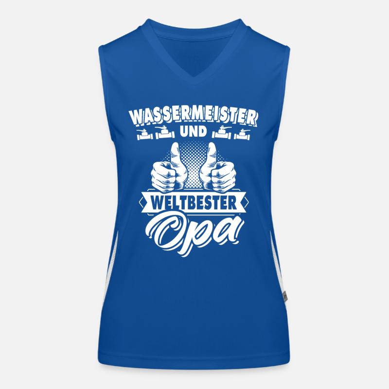 Water Master Grandpa Women's Functional Contrast Tank Top