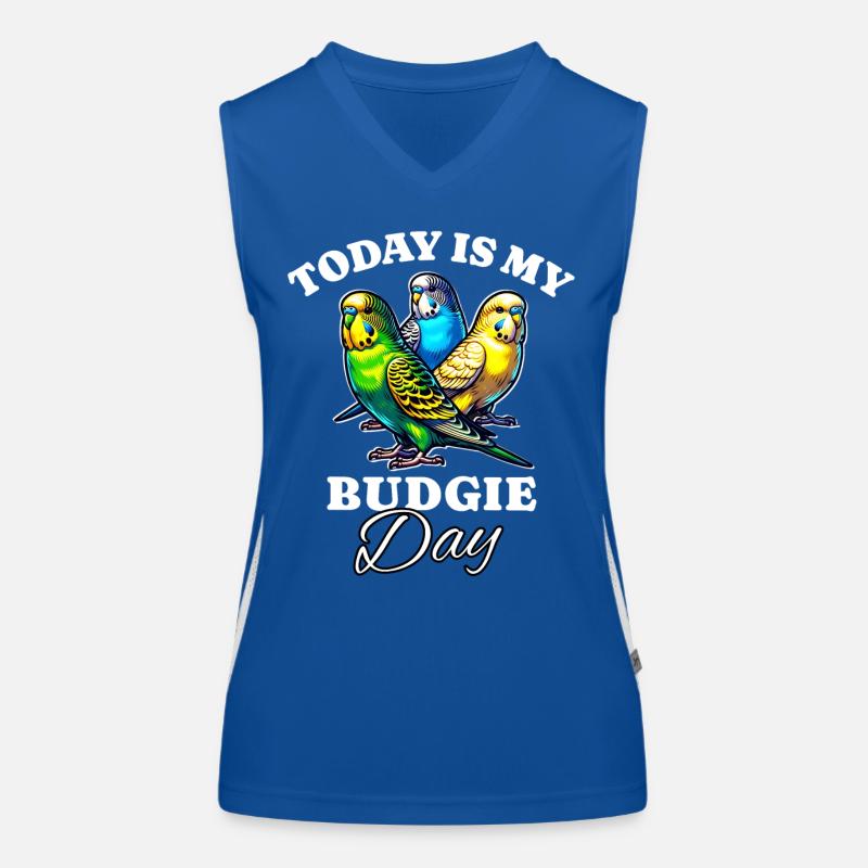 Wellensittich Funktionelles Kontrast-Tank Top für Frauen