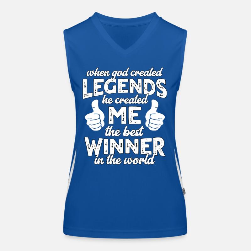 Bester Gewinner Legende Funktionelles Kontrast-Tank Top für Frauen