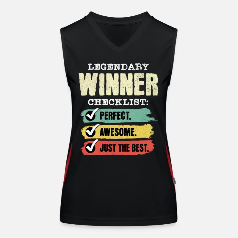 Gewinner Winner Funktionelles Kontrast-Tank Top für Frauen
