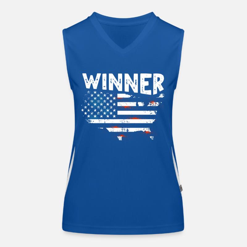 Gagnant Gewinner US Débardeur respirant contrasté Femme