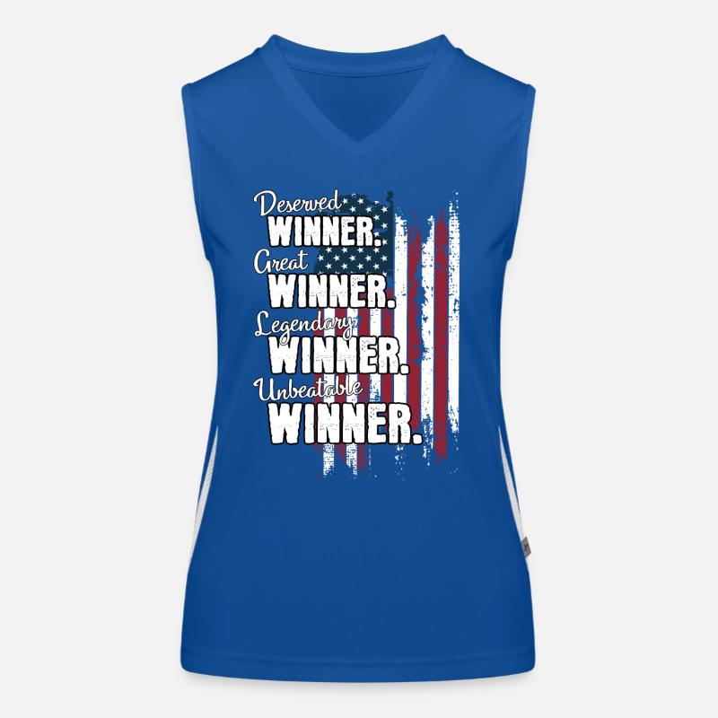Gagnant Gewinner US Débardeur respirant contrasté Femme