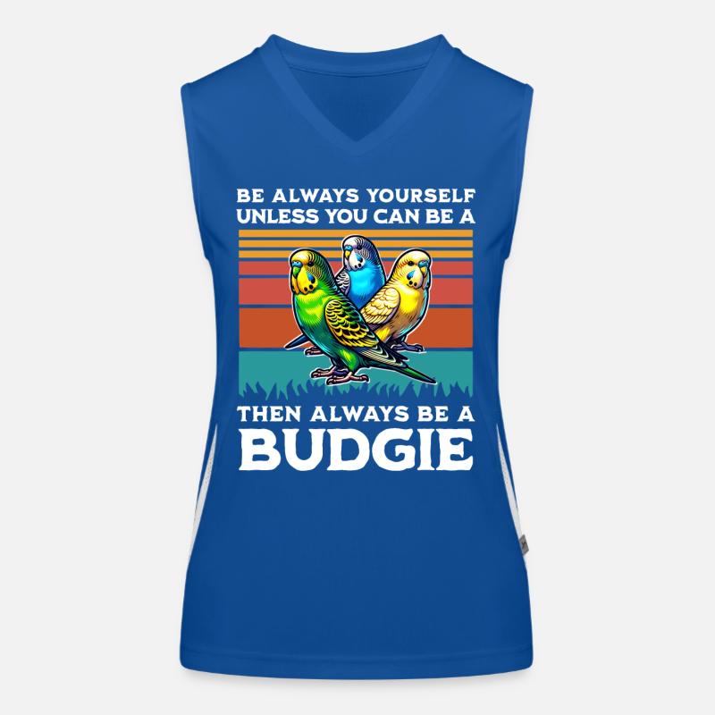 Budgie Saying Women's Functional Contrast Tank Top