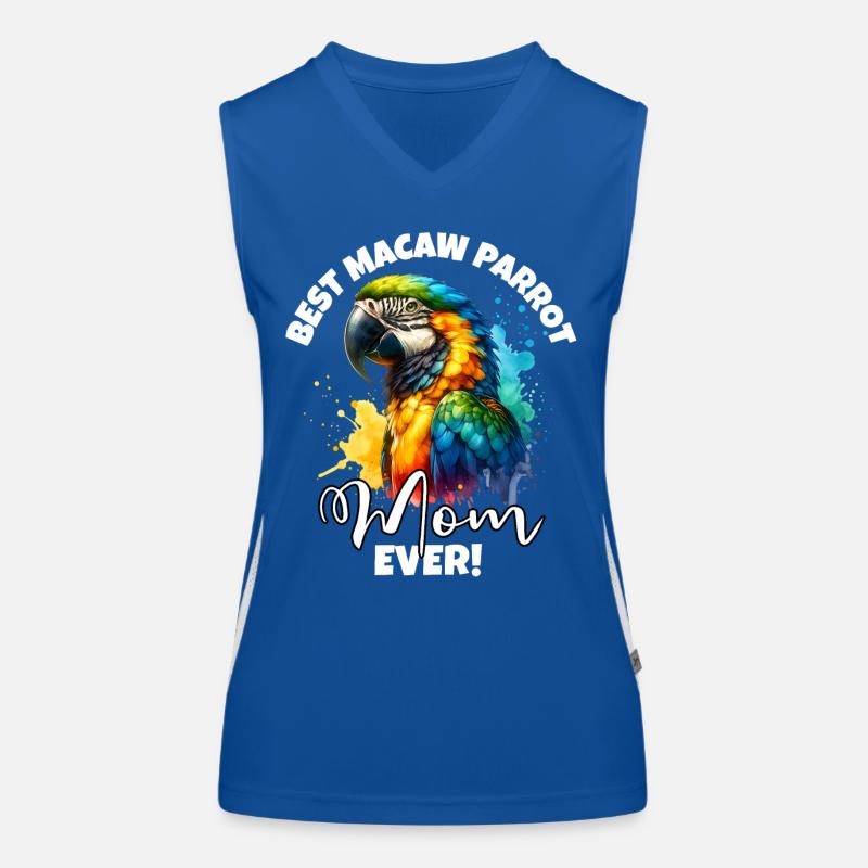 Beste Macaw Parrot Mama Funktionelles Kontrast-Tank Top für Frauen