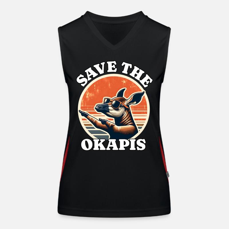 Save Okapi Women's Functional Contrast Tank Top