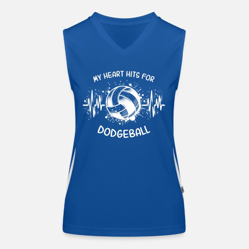 Dodgeball EKG Funktionelles Kontrast-Tank Top für Frauen