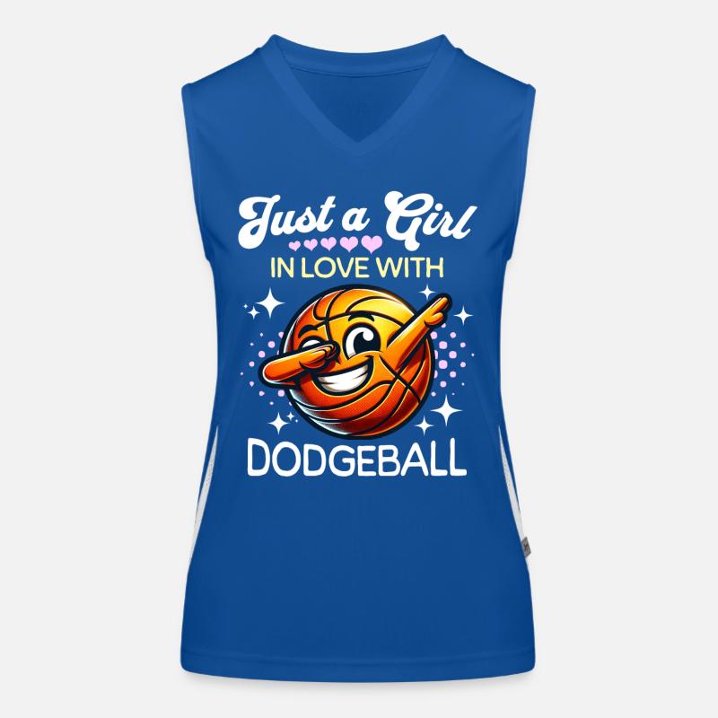 Dodgeball Mädchen Funktionelles Kontrast-Tank Top für Frauen