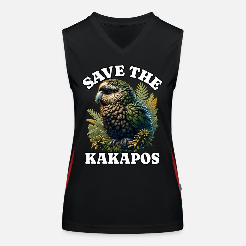 Save Night Parrot Women's Functional Contrast Tank Top