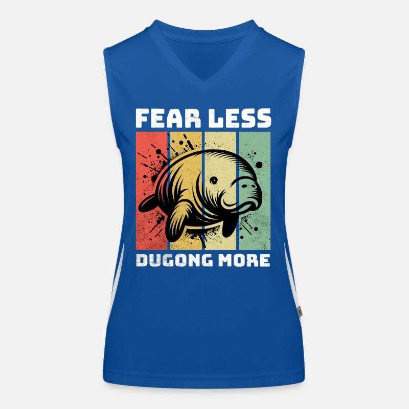 Dugong Manatee Women's Functional Contrast Tank Top