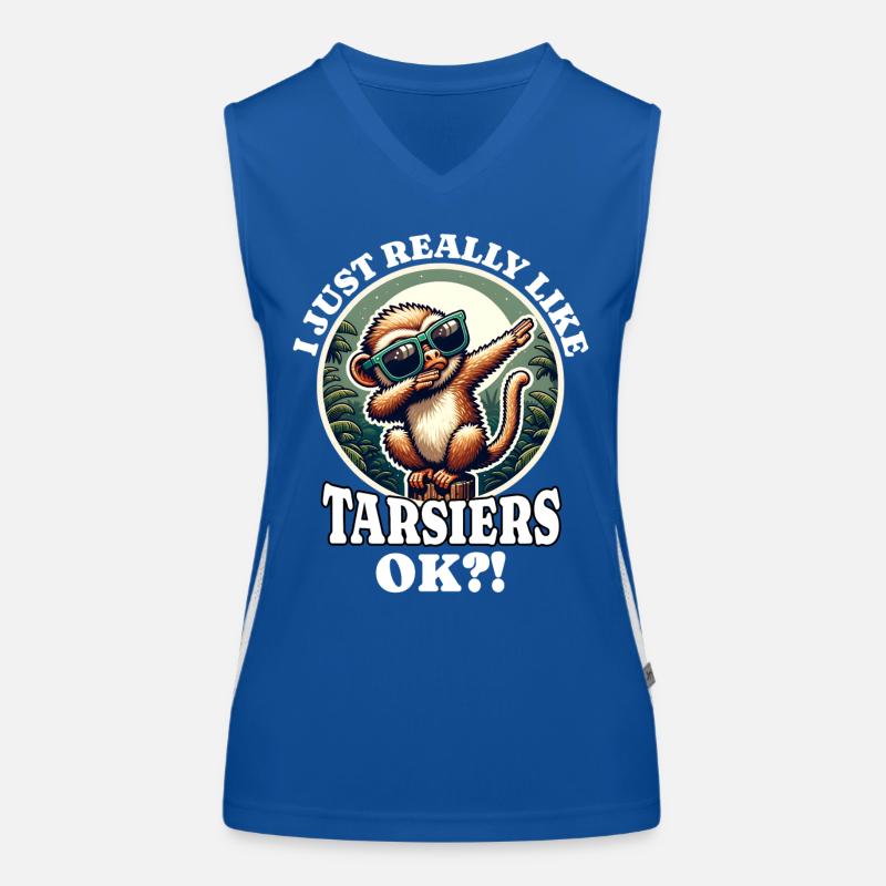 Ich Liebe Koboldmaki Spruch Funktionelles Kontrast-Tank Top für Frauen