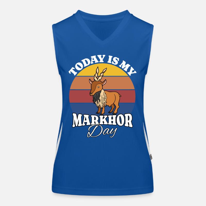 Vis chèvre Markhor Débardeur respirant contrasté Femme