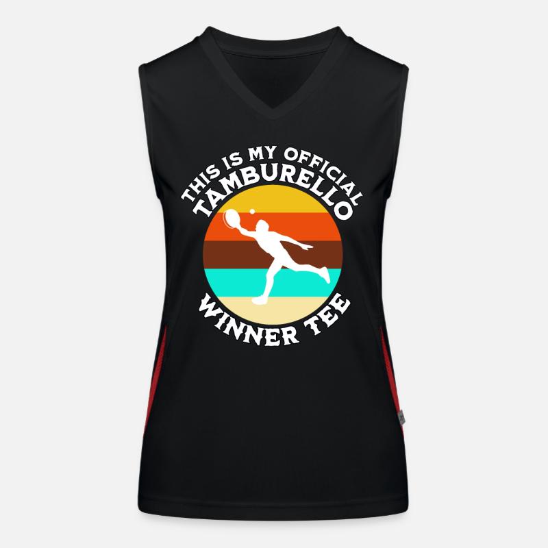 Tamburello Player Women's Functional Contrast Tank Top