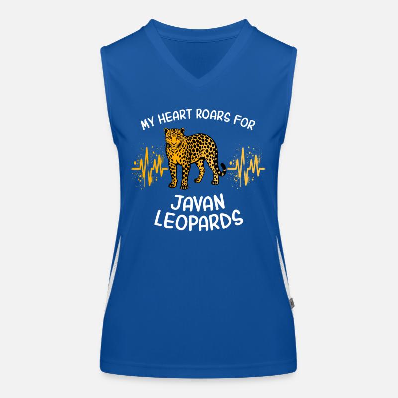 Gamme Java Leopard Heart Débardeur respirant contrasté Femme