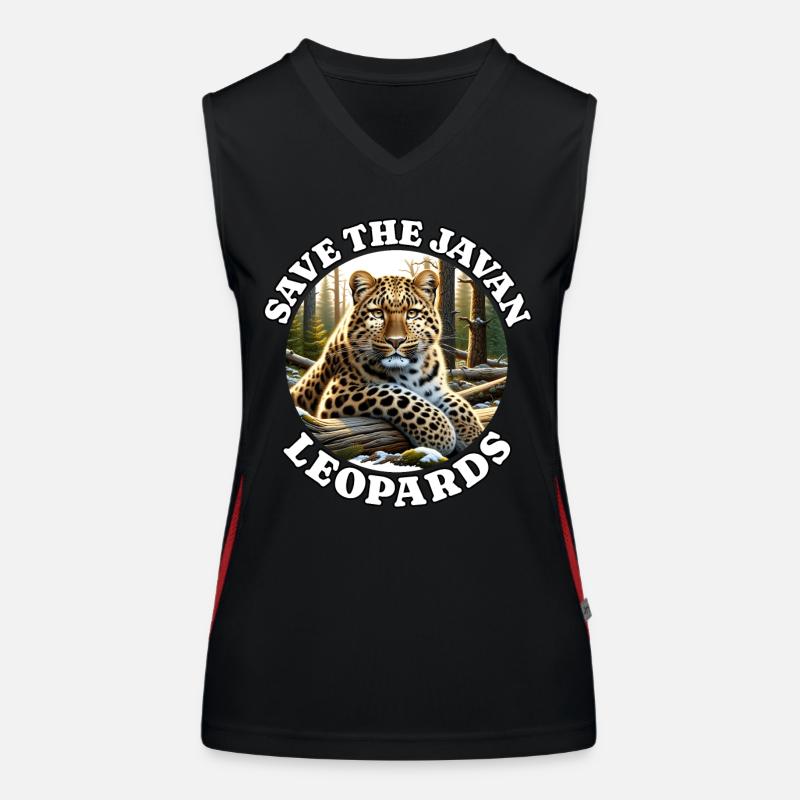 Java Leopard Women's Functional Contrast Tank Top