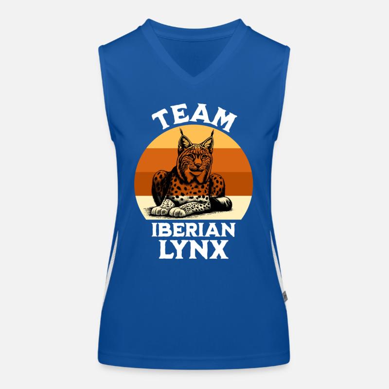 Iberian lynx sayings Women's Functional Contrast Tank Top