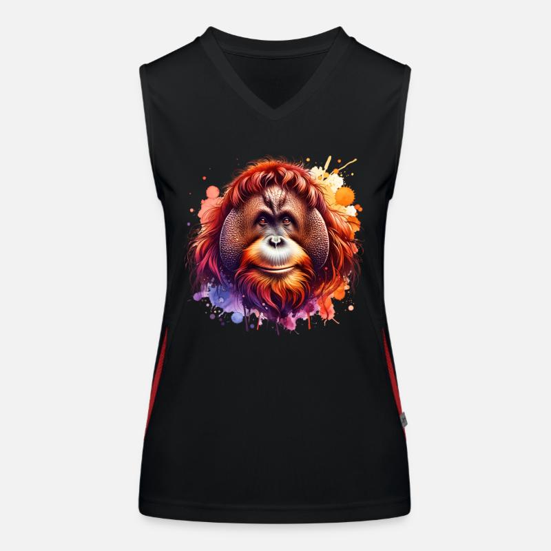 Orangutan Women's Functional Contrast Tank Top