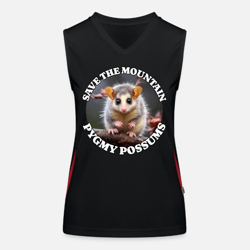 Bergbilchbeutler Funktionelles Kontrast-Tank Top für Frauen