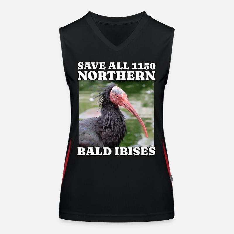 Save Waldrapp Funktionelles Kontrast-Tank Top für Frauen