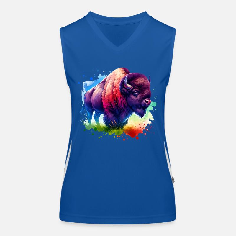 Bison Buffalo Women's Functional Contrast Tank Top