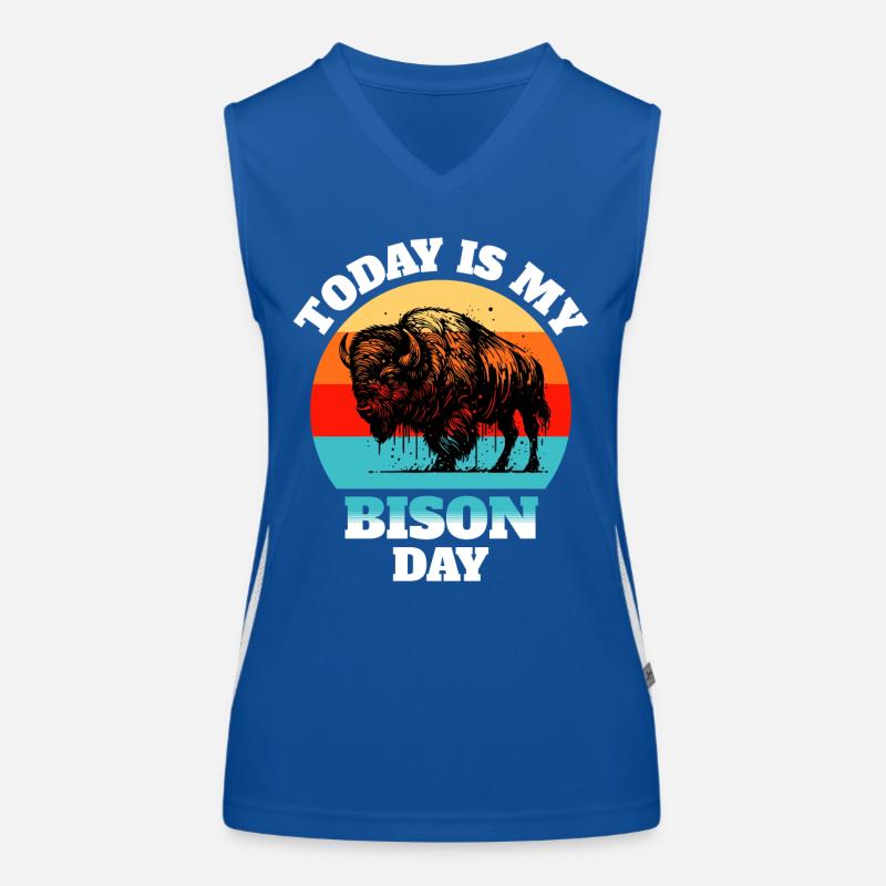 Buffalo Bison Women's Functional Contrast Tank Top