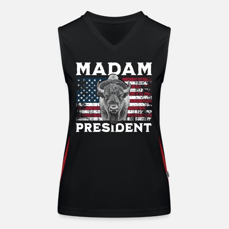 Bison US Funktionelles Kontrast-Tank Top für Frauen