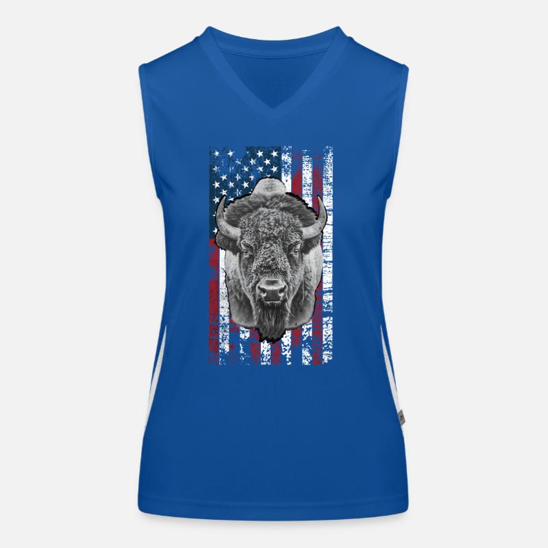 Bison US Women's Functional Contrast Tank Top