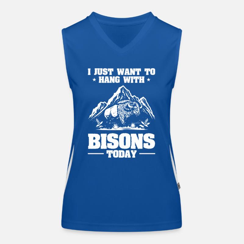 Buffalo Bison Women's Functional Contrast Tank Top