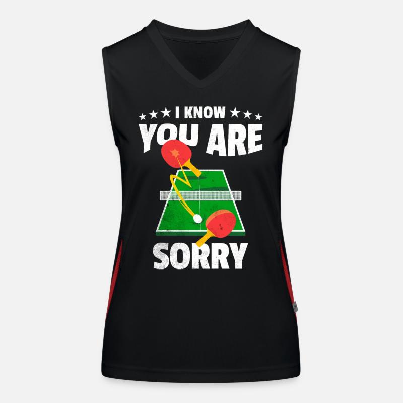 Ping Pong Legend Women's Functional Contrast Tank Top