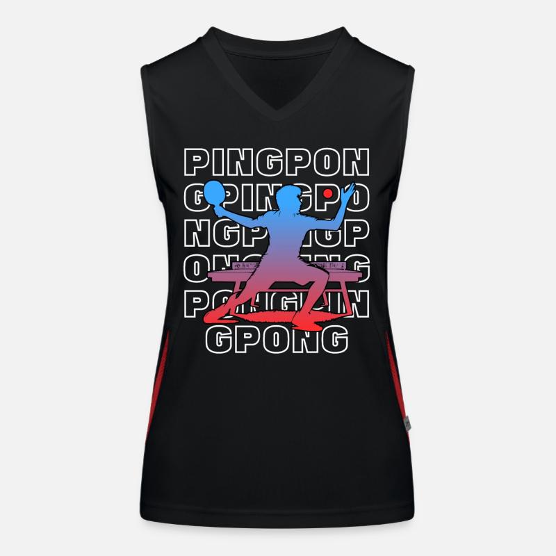 Ping Pong Women's Functional Contrast Tank Top