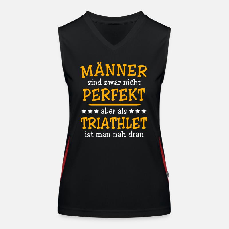 Triathlet Triathlon Funktionelles Kontrast-Tank Top für Frauen