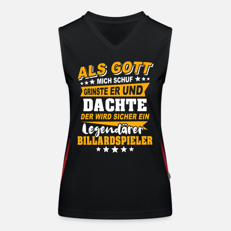 Billiard player Billiards Women's Functional Contrast Tank Top