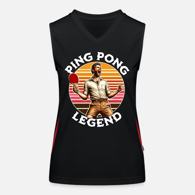 Ping Pong Legend Women's Functional Contrast Tank Top