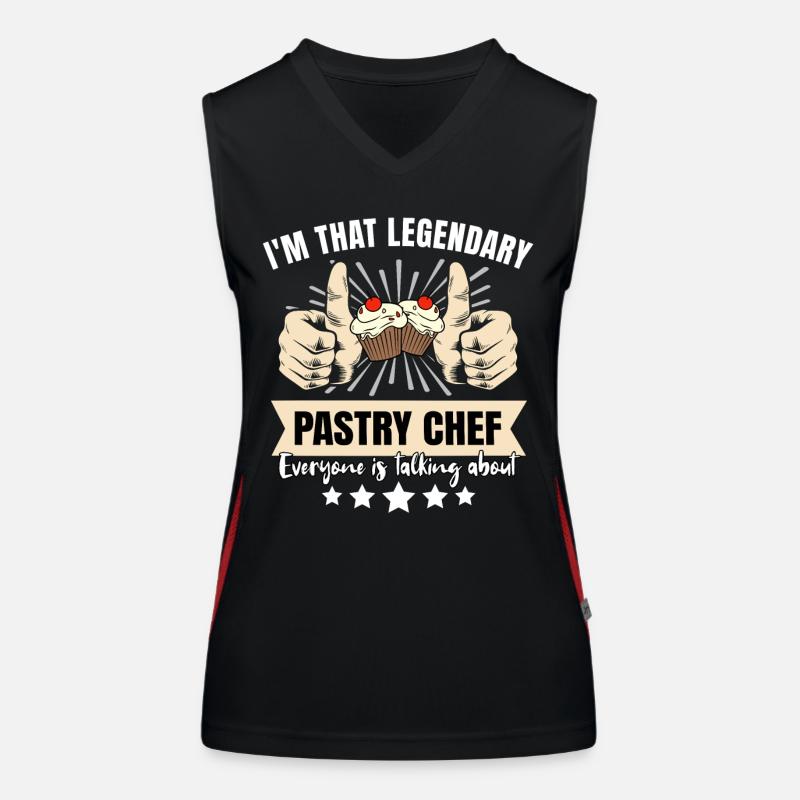 Legendary Pastry Chef Women's Functional Contrast Tank Top