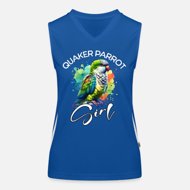 Quaker Parrot Mädchen Mönchssittich Funktionelles Kontrast-Tank Top für Frauen